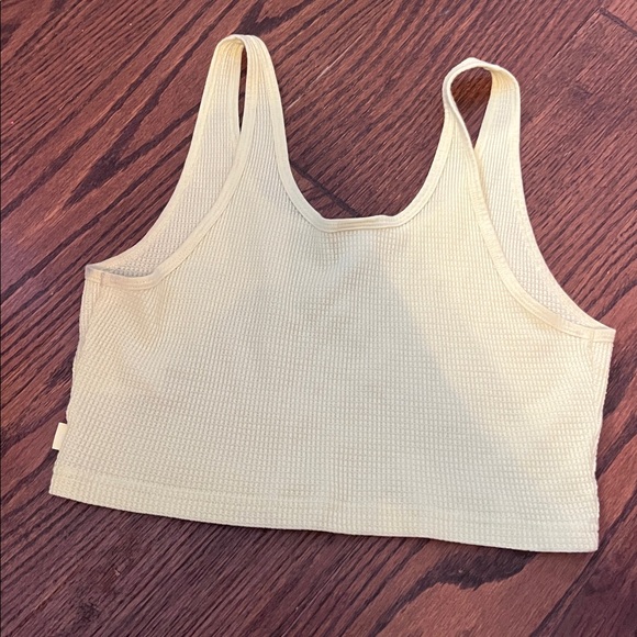 TNA Yellow Ribbed Tank Top - Picture 2 of 2